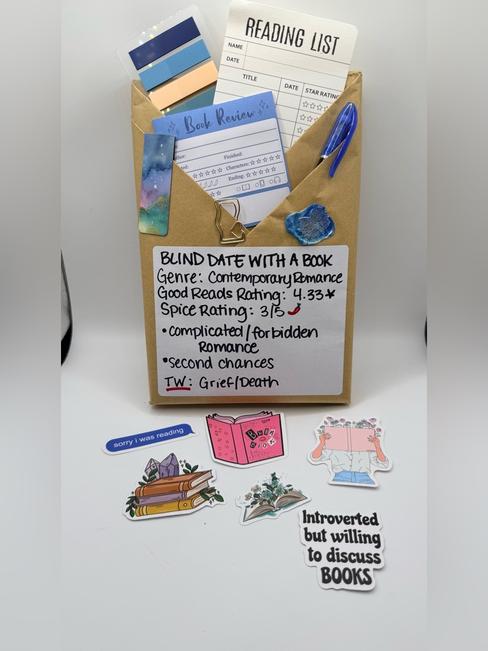 Blind Date With a Book #8 - Contemporary Romance Book & Accessories